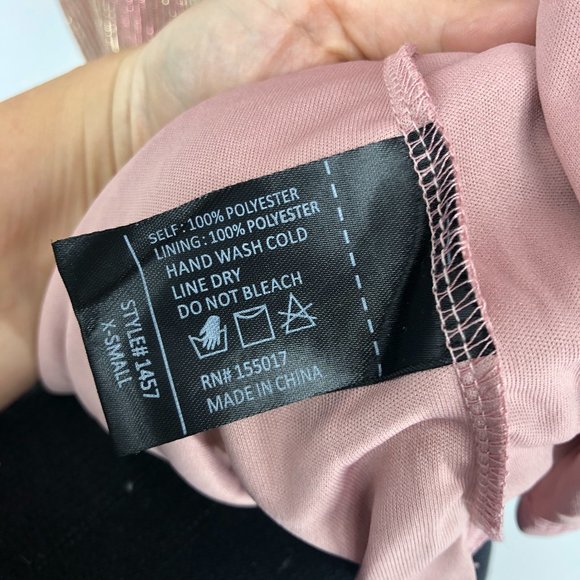 Fashion Nova Classy Night Out Pink Maxi Dress XS - Picture 7 of 8